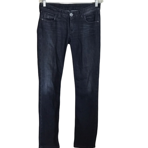 Faith Connexion 'Charity' Fleur de Lis Vintage Black Distressed Jeans